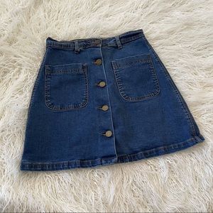 Bluefaith Jean Mini Skirt